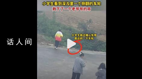 小學(xué)生發(fā)現(xiàn)深溝露出車輪救人一命 網(wǎng)友：夠細(xì)心