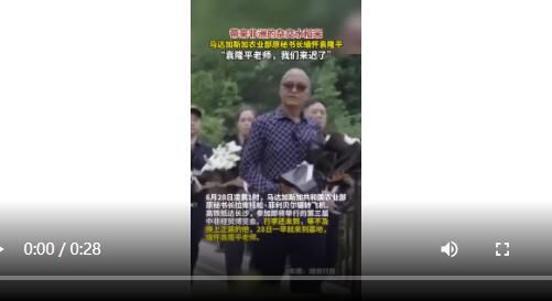 非洲的雜交水稻被帶到袁隆平墓前 如果沒(méi)有袁隆平老師馬達(dá)加斯加就沒(méi)有雜交水稻