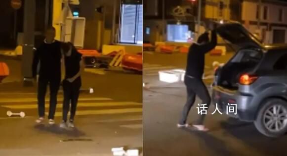 法父親揪參與騷亂兒子耳朵塞進車廂