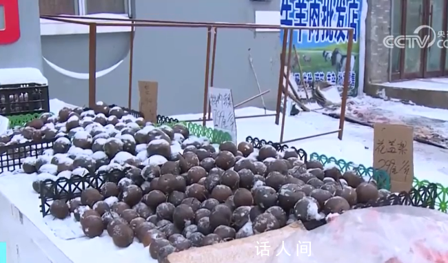 東北的室外果然是天然大冰箱 比冰箱凍得好