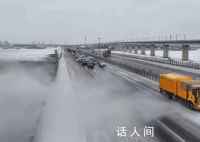 看山東吹雪車“硬核除雪” 氣體溫度可達800℃