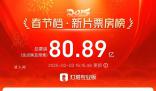 2025春節(jié)檔票房破80億 刷新中國(guó)影史春節(jié)檔票房紀(jì)錄